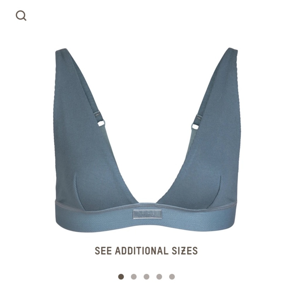 Skims cotton plunge bralette